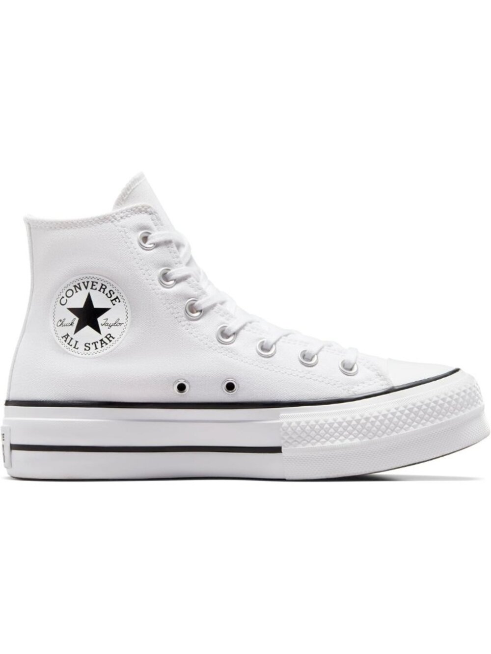Stylish Women's Platform Sneakers - Chuck Taylor Lift Design, Casual Chic